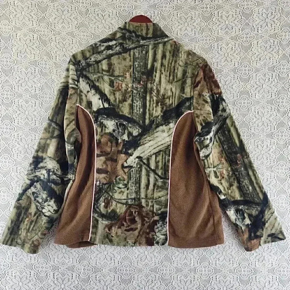 Break Up Infinity Mossy oak Camo Zip up Pullover Women's Sweatshirt XL - Picture 2 of 9